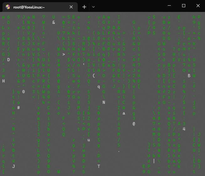 Linux运行黑客帝国cmatrix